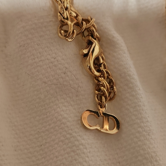 Authentic Vintage Christian Dior Necklace with dust bag,shopping bag ❤️❤️❤️ - Picture 7 of 12